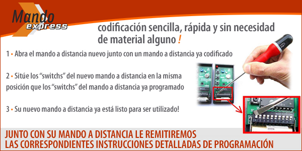 Codificar un mando a distancia con switchs